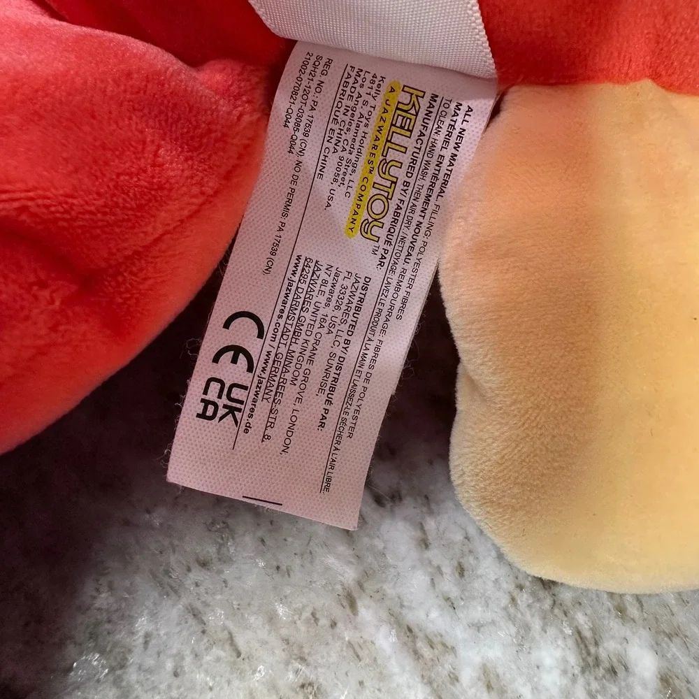 Squishmallows 12 inch Detra the Red Octopus Witch Halloween Plush Kellytoy‎ 2021
